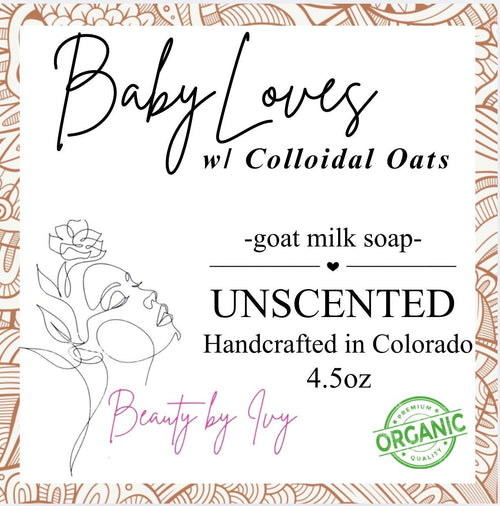 3pcs - BabyLoves - Colloidal Oatmeal Soap - Beauty by Ivy Organic Skin Care