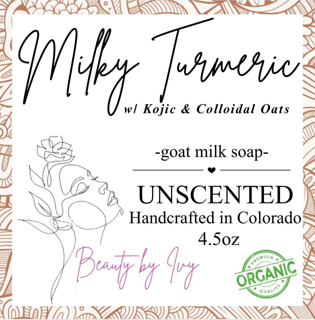 3 pcs - Milky Turmeric Soap Bundle - Beauty by Ivy Organic Skin Care